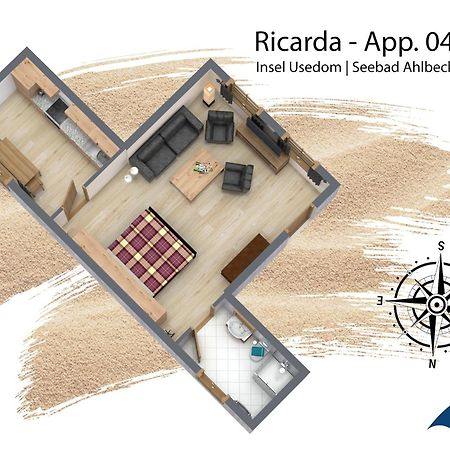 Villa Ricarda Whg 04 Heringsdorf  Exteriör bild